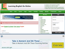Tablet Screenshot of englishgoonline.com